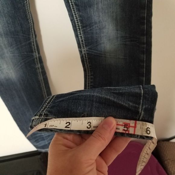 Red camel size 5 juniors teens wide stitch distressed grunge pants - Picture 5 of 13